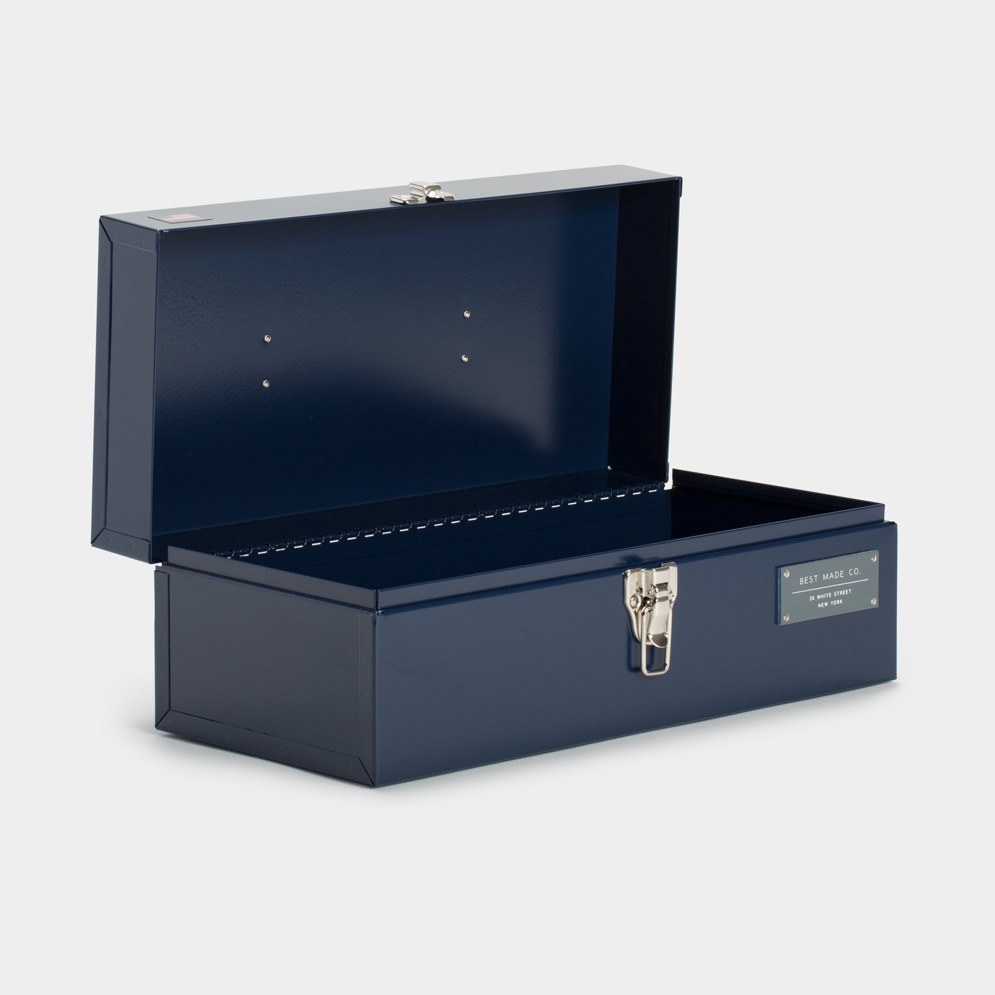 Best Made Company The 15 Inch Toolbox Open Navy